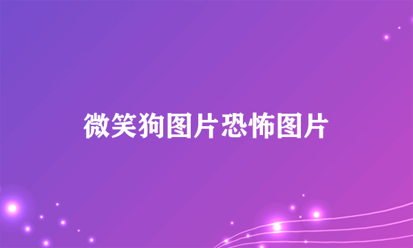 微笑狗图片恐怖图片