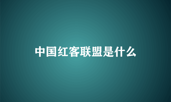 中国红客联盟是什么
