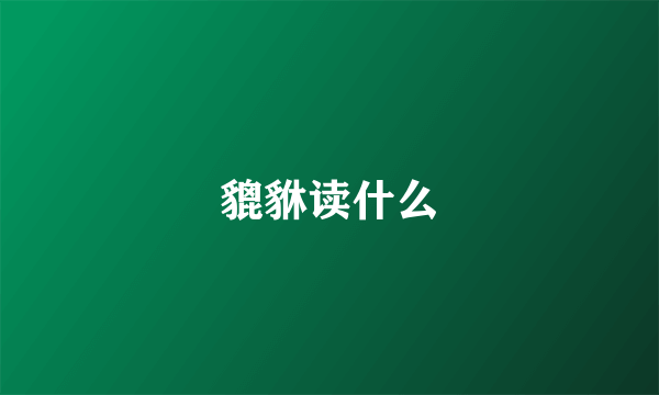 貔貅读什么