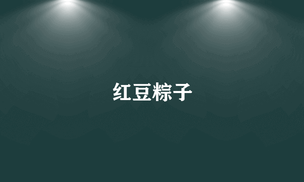 红豆粽子