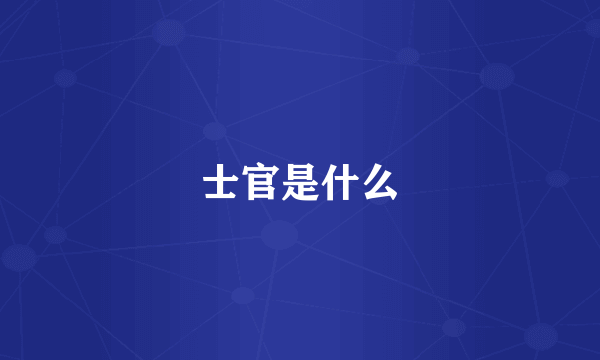 士官是什么