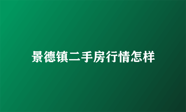 景德镇二手房行情怎样