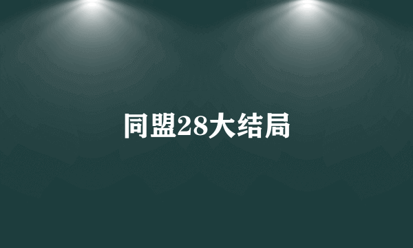 同盟28大结局