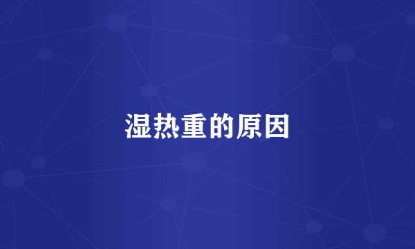 湿热重的原因