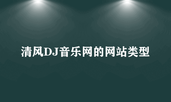 清风DJ音乐网的网站类型