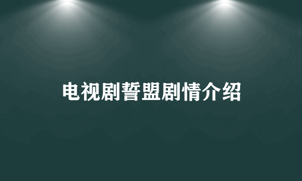 电视剧誓盟剧情介绍